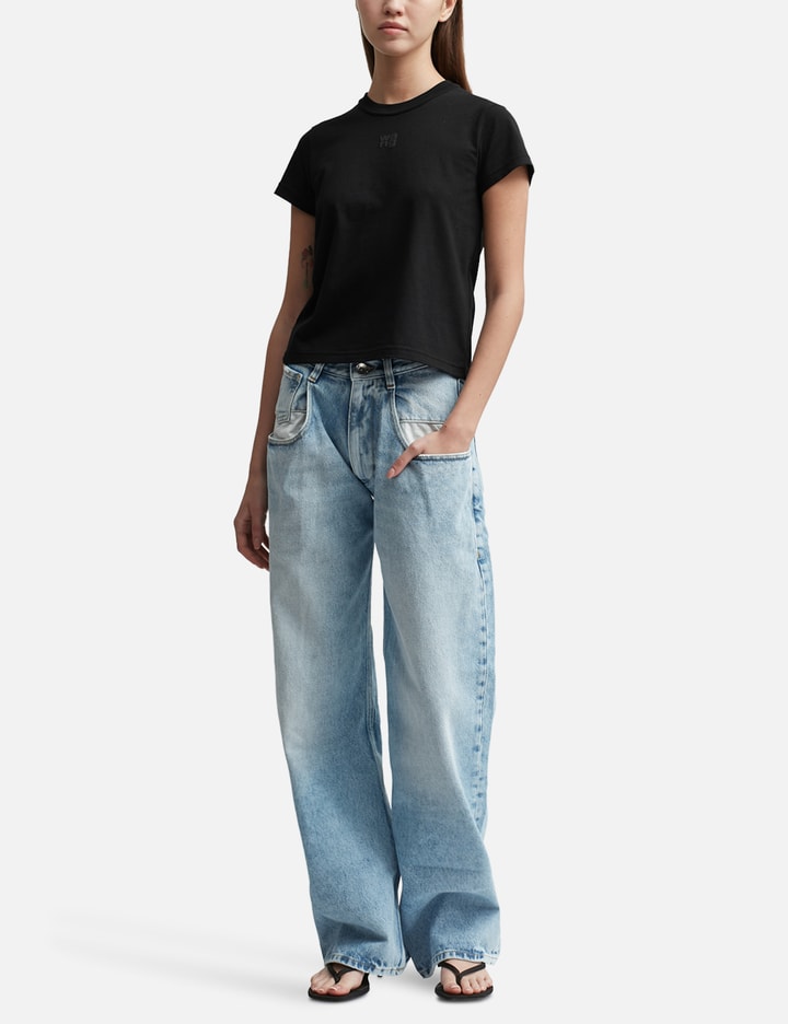 T By Alexander Wang Puff Logo Shrunken TShirt HBX Globally