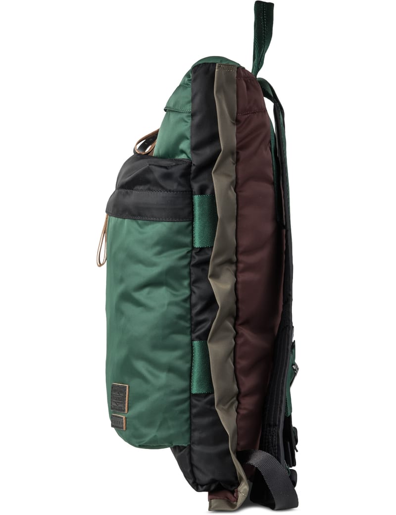 Green Marni X Porter Color Blocking Backpack