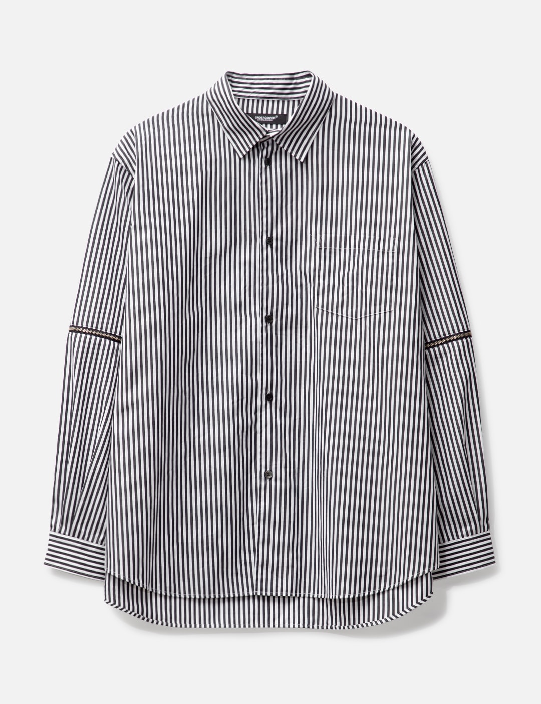 stripe hood shirt