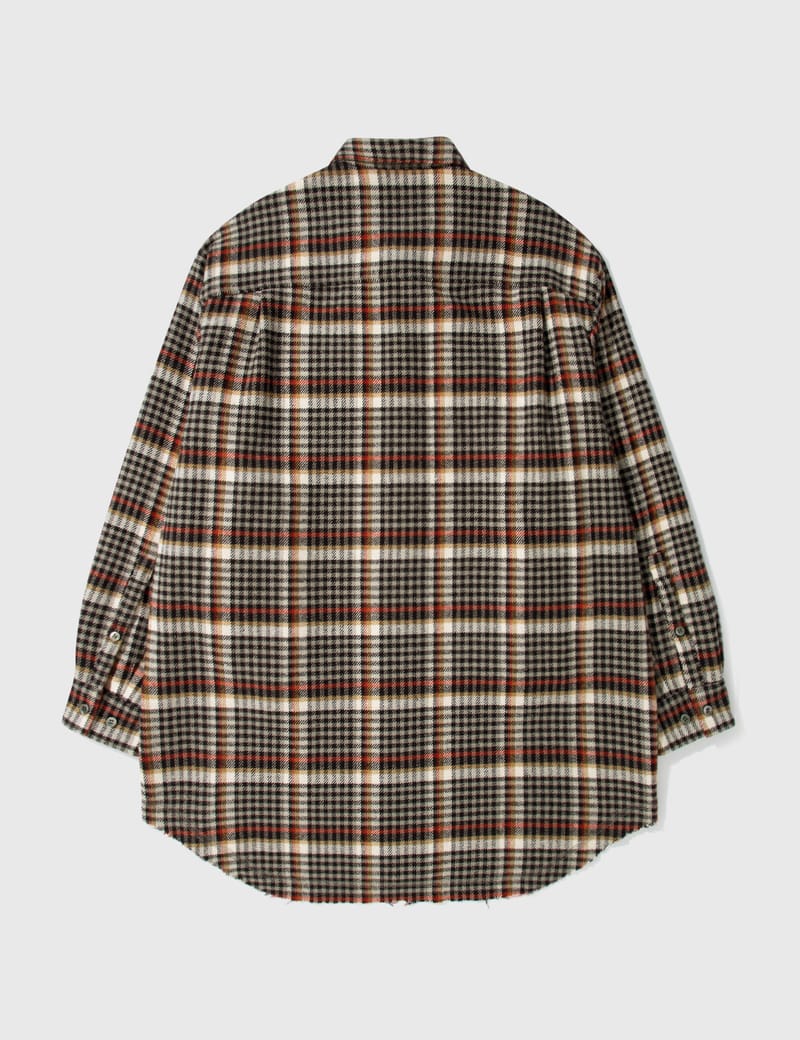 【BAON】[unisex] Tokune Cap Hood Check Over Shirt Undercover - Checked Shirt | HBX - Globally Curated Fashion