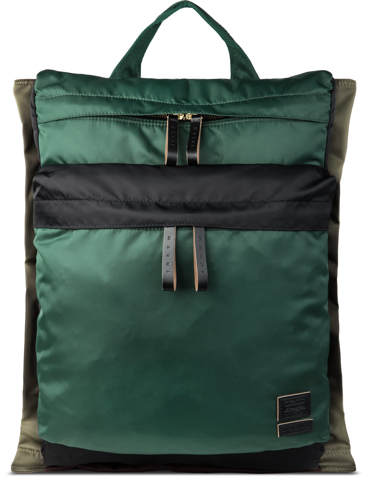 Marni - Green Marni X Porter Color Blocking Backpack | HBX