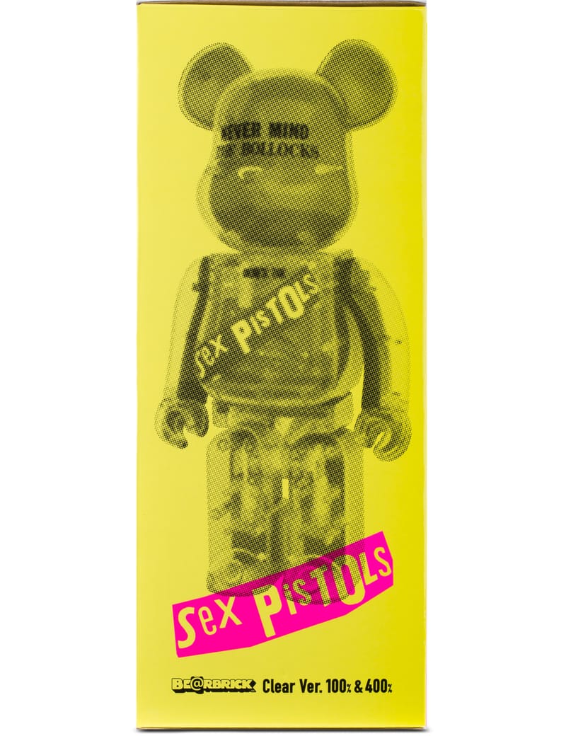 Medicom Toy - 400% + 100% Sex Pistols Bea@rbrick Set Clear Ver