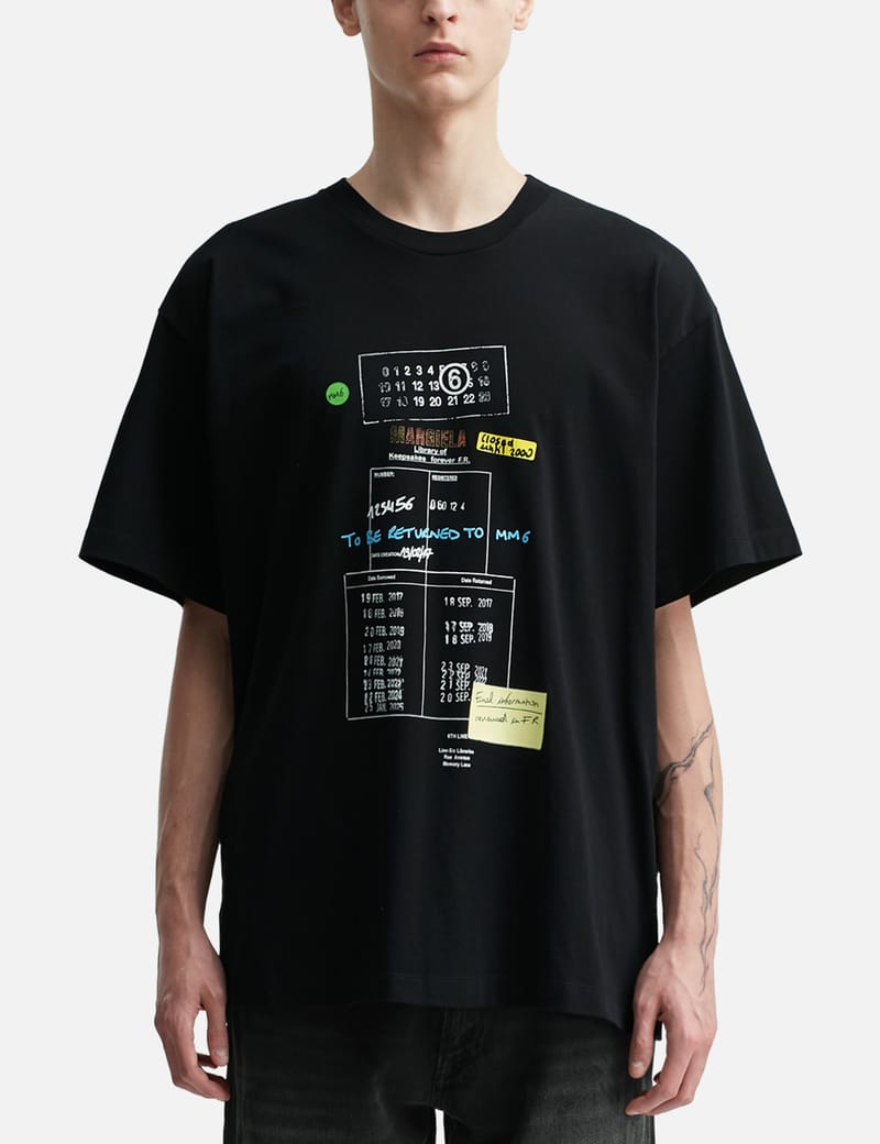 エムエムシックス メゾン マルジェラ - Cat & Wool Print T-Shirt | HBX