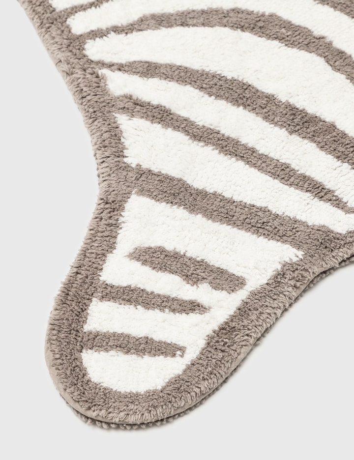 Jonathan Adler Grey Zebra Reversible Bathmat HBX Globally Curated Fashion and Lifestyle by