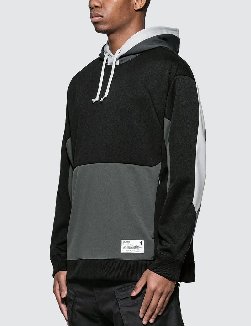 White Mountaineering - Contrasted Side Zipped Hoodie | HBX