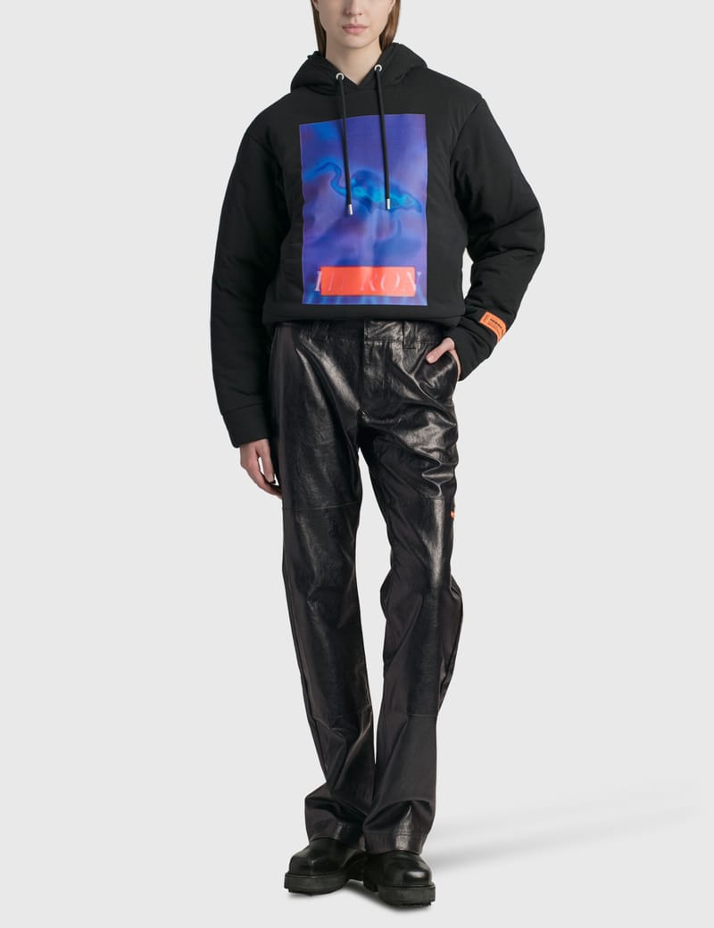 HERON PRESTON® - Censored Graphic Print Padded Hoodie | HBX HERON PRESTON® - Censored Graphic Print Padded Hoodie | HBX