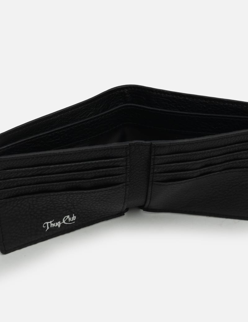 THUG CLUB Rock Wallet - Premium cowhide leather with 8 card slots