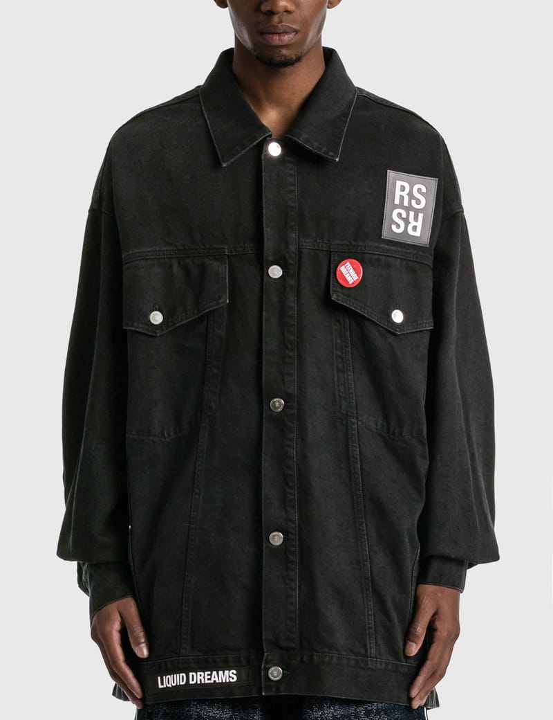 Raf Simons - Oversized Denim Jacket | HBX - Globally Curated Fashion and  Lifestyle by Hypebeast