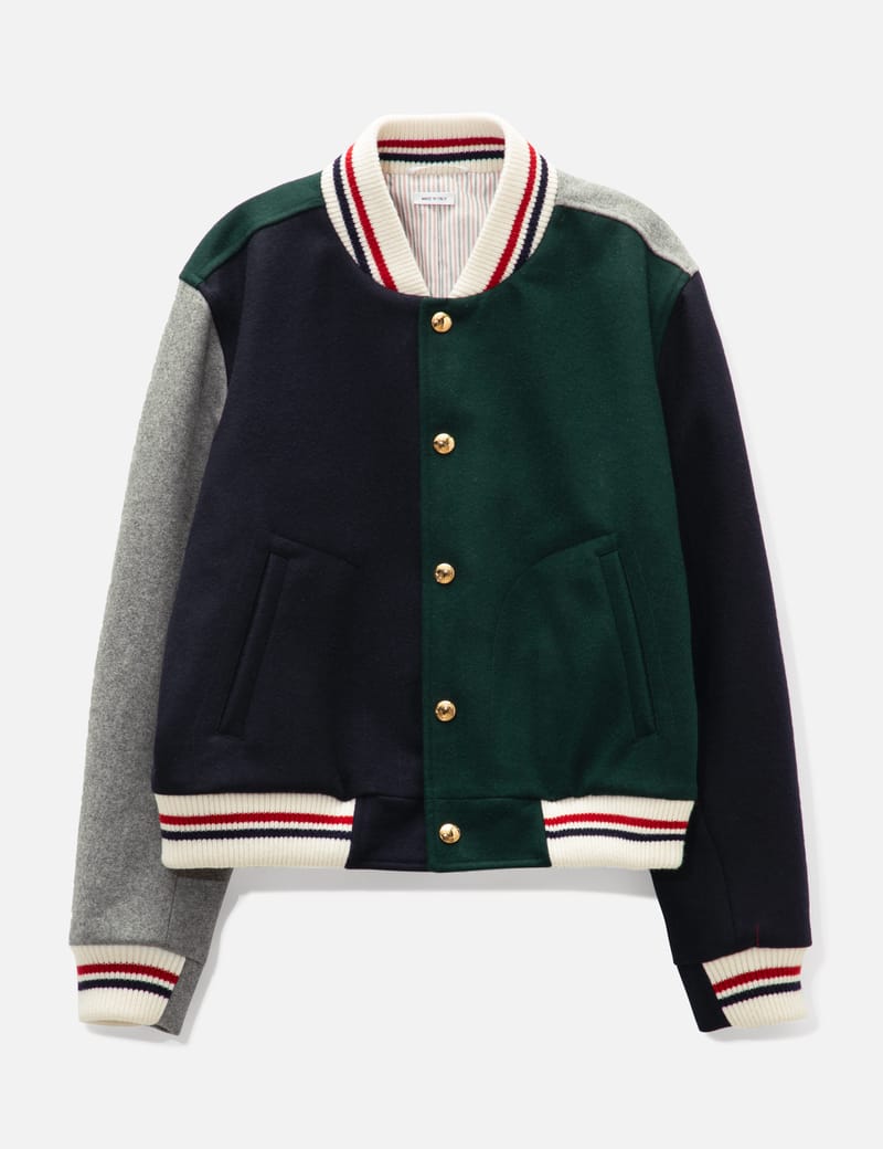 Thom Browne - Snap Front Knit Blouson Jacket | HBX