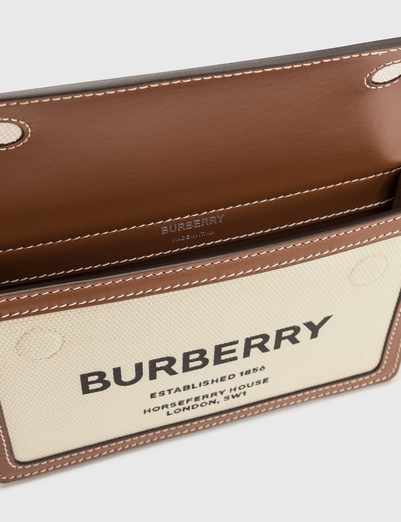 関税負担なし☆Burberry Mini Horseferry Print タイトルバッグ Burberry - Mini Horseferry Print Title Bag with Pocket