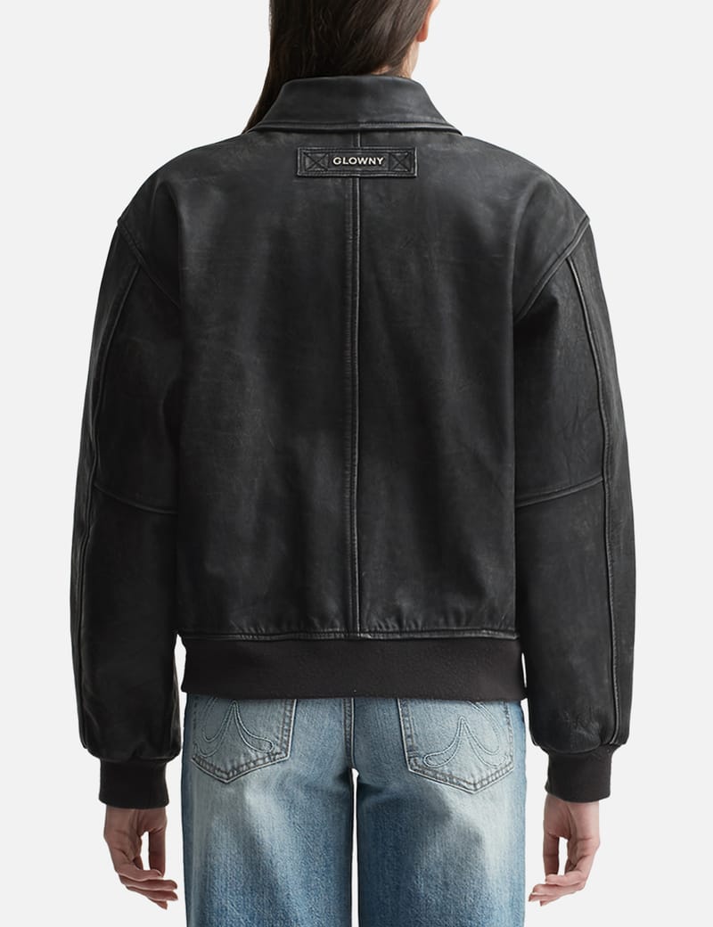 GLOWNY/グロウニー】 AIR FORCE LEATHER JACKET（ミリタリー