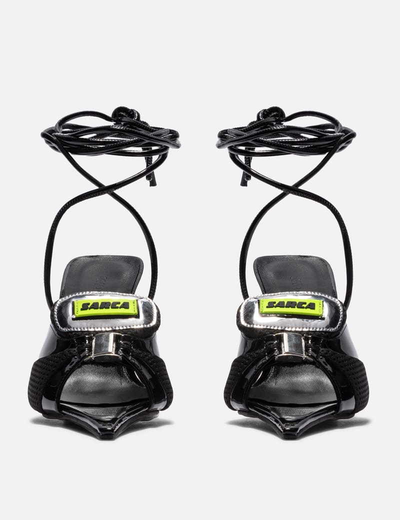 Ancuta Sarca - Sword Black Sandals With Ankle Straps | HBX