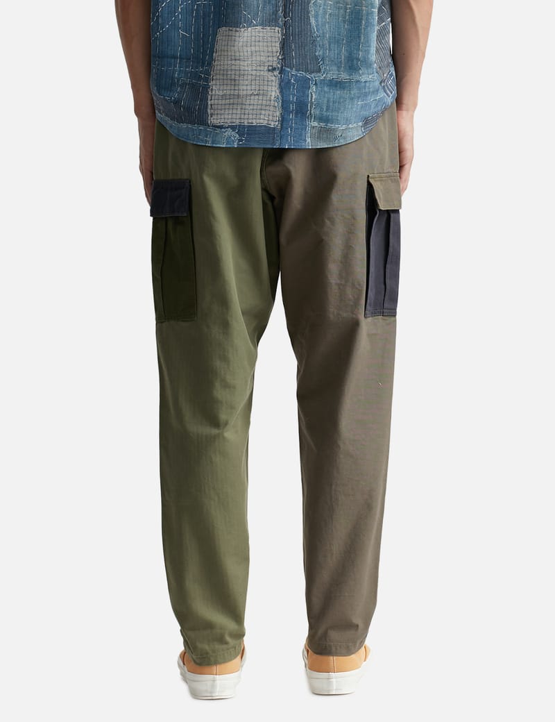 FDMTL - Boro Patchwork Cargo Pants Rinse | HBX - Globally Curated