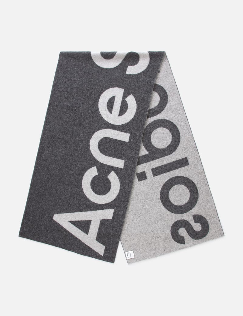 acne studios シルクスクエアスカーフ Acne Studios - シルクスクエアスカーフ - ブラック