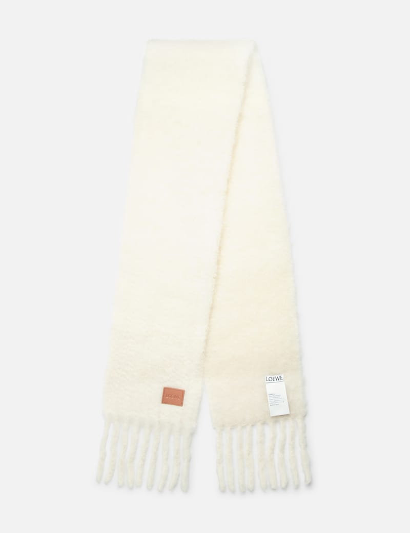 小物 LOEWE 23K 18S SCARF WHITE Scarf in wool and silk White - LOEWE