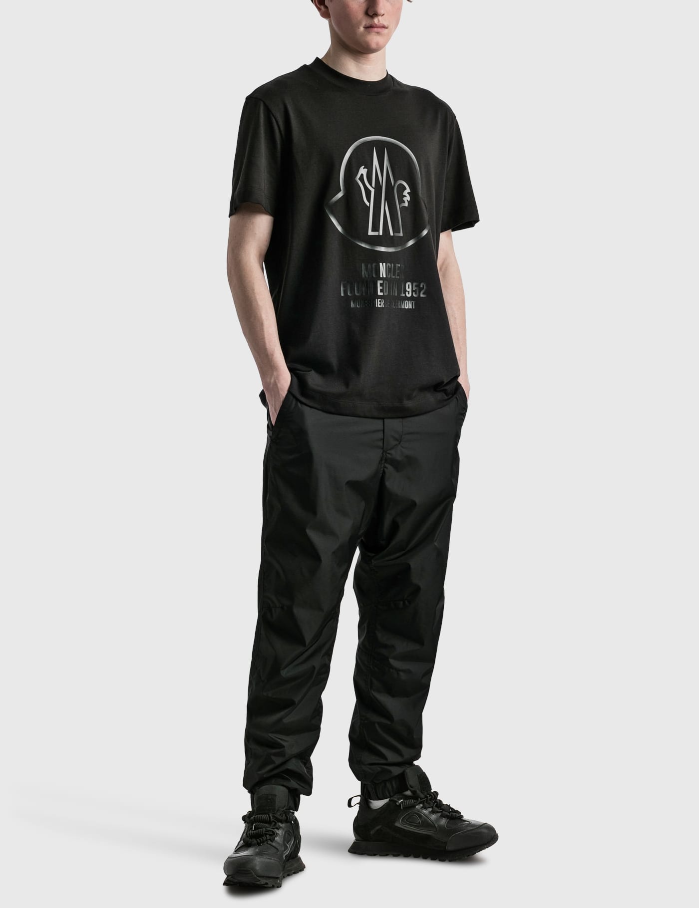 Moncler Logo-print T-shirt In Black | ModeSens