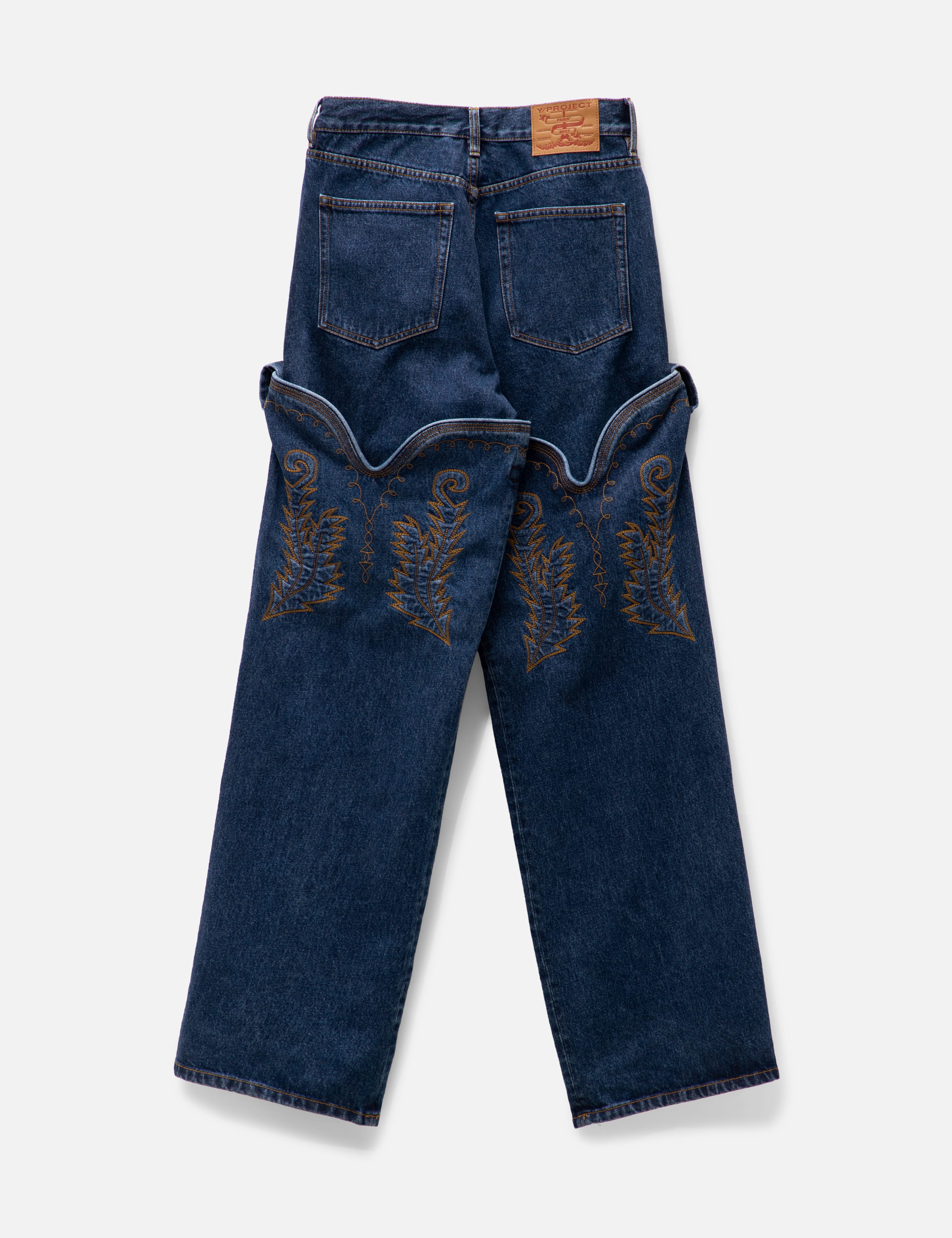 Y/PROJECT - CLASSIC MAXI COWBOY CUFF JEANS | HBX - Globally
