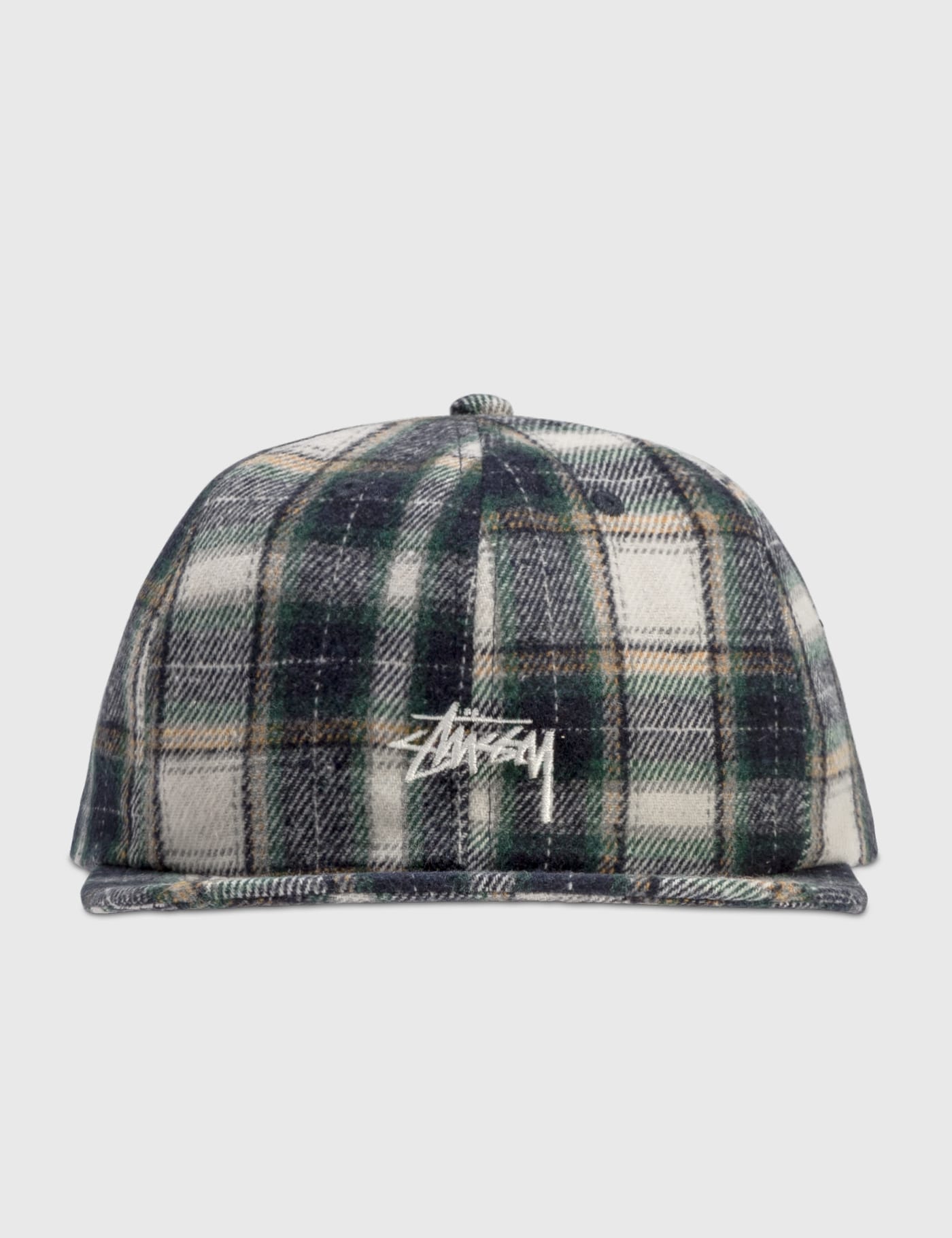 Stussy - Flannel Plaid Stock Strapback Cap | HBX - Globally Curated Fashion  and Lifestyle by Hypebeast