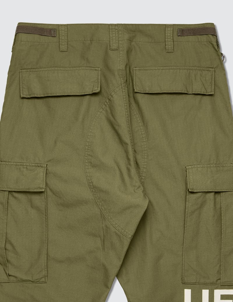 uniform experiment - Hem Cut Off Cropped Cargo Pants | HBX