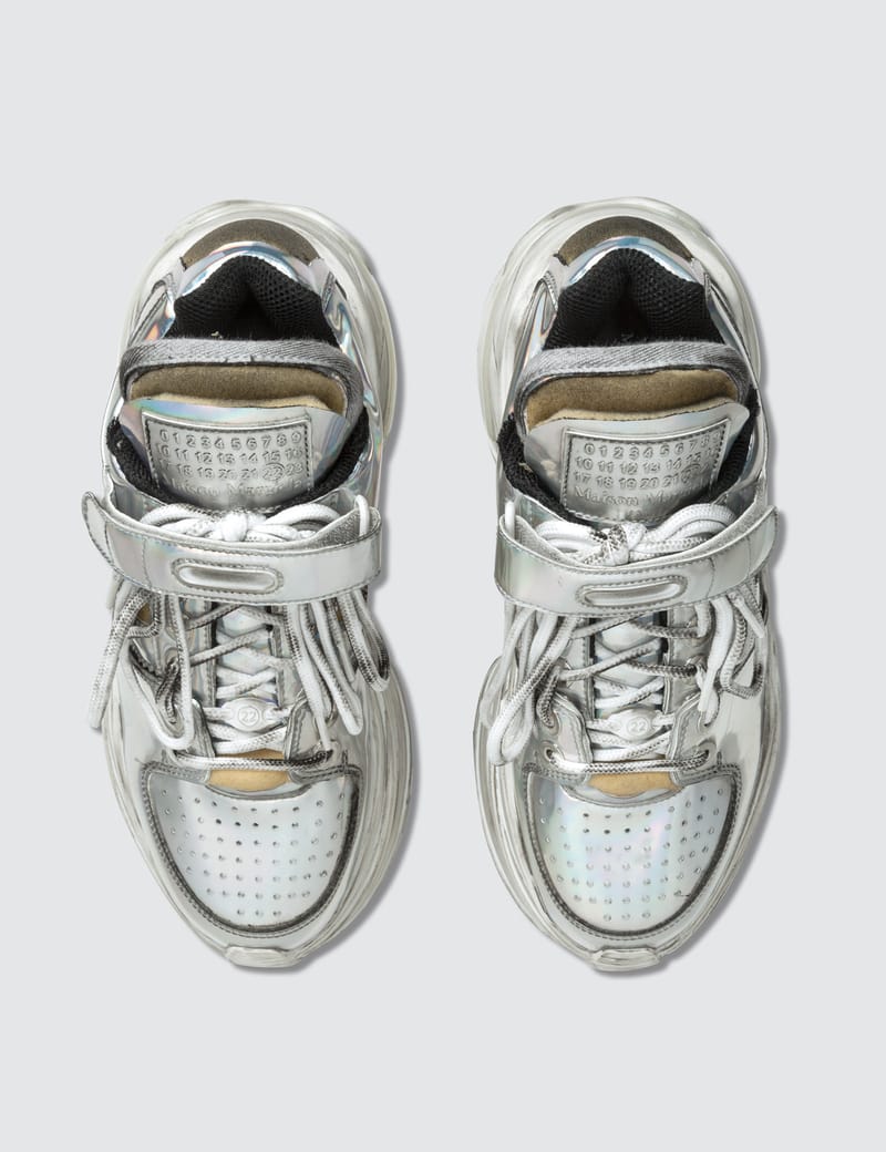 Maison Margiela - Retro Fit Deconstructed Low Top Trainers | HBX