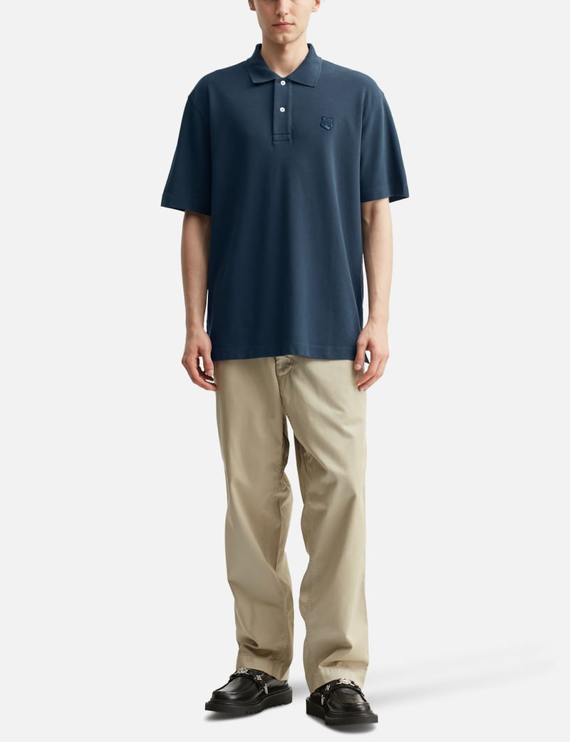 Maison Kitsuné - Bold Fox Head Patch Comfort Polo | HBX
