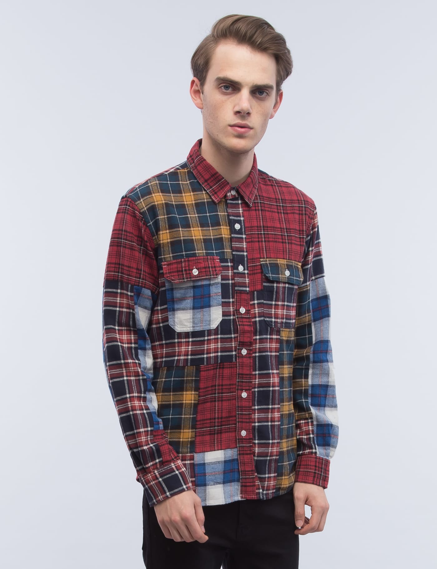 Stüssy - Mixed Plaid Shirt | HBX - Globally Curated Fashion and 