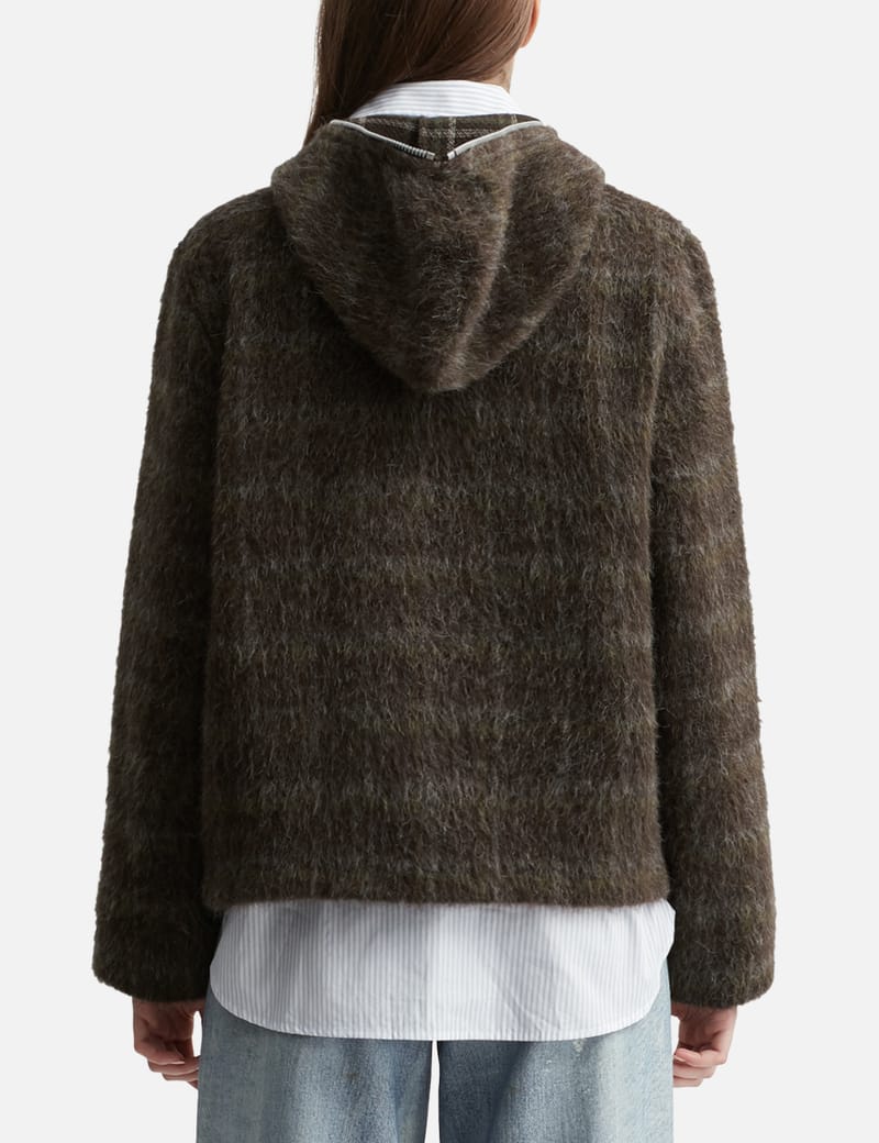 トップス 24AW Our Legacy Full Zip Hood Our Legacy - Full Zip Hood Black Hairy Wool