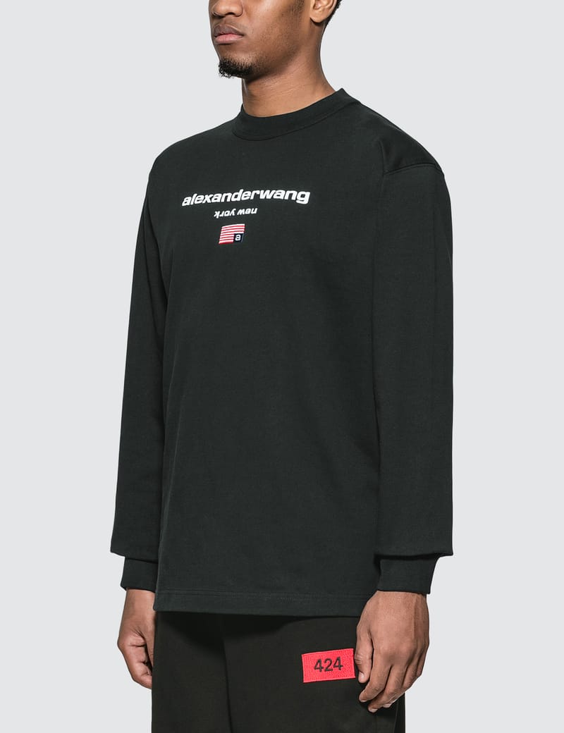 Alexander Wang - Logo Graphic Long Sleeve T-Shirt | HBX