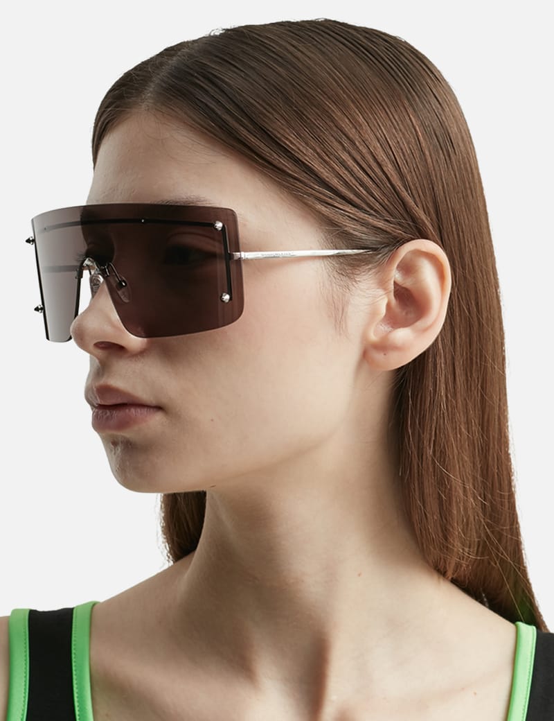 Alexander McQueen - スパイク スタッズ キャットアイ マスク