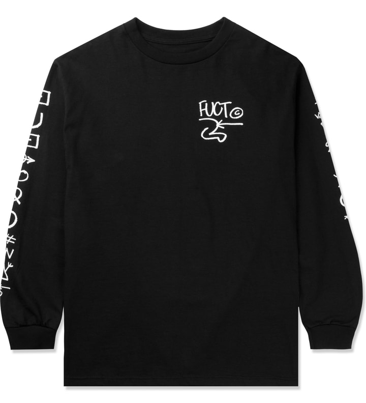 FUCT Black Train Hopper Symbols L/S TShirt HBX Globally Curated Fashion and Lifestyle by