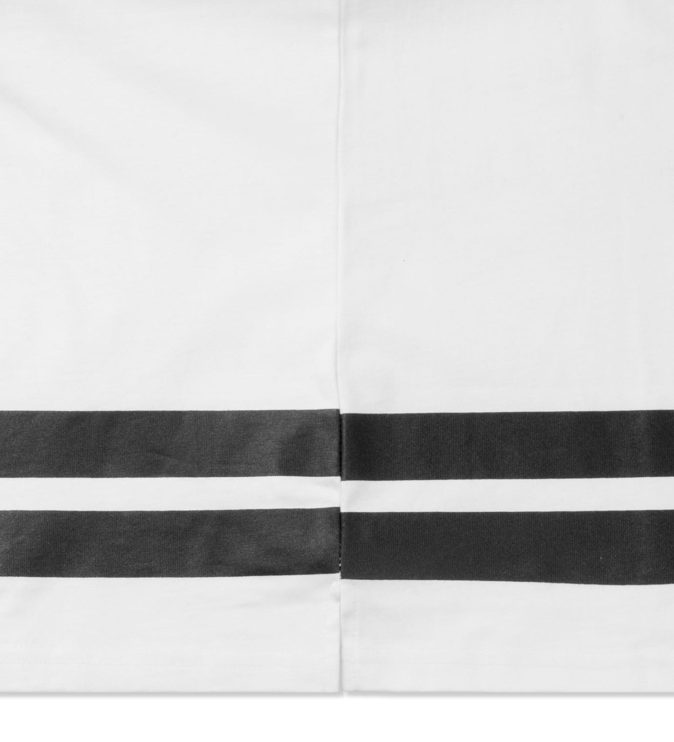 Stüssy - White Double Stripe Football L/S T-Shirt | HBX - Globally
