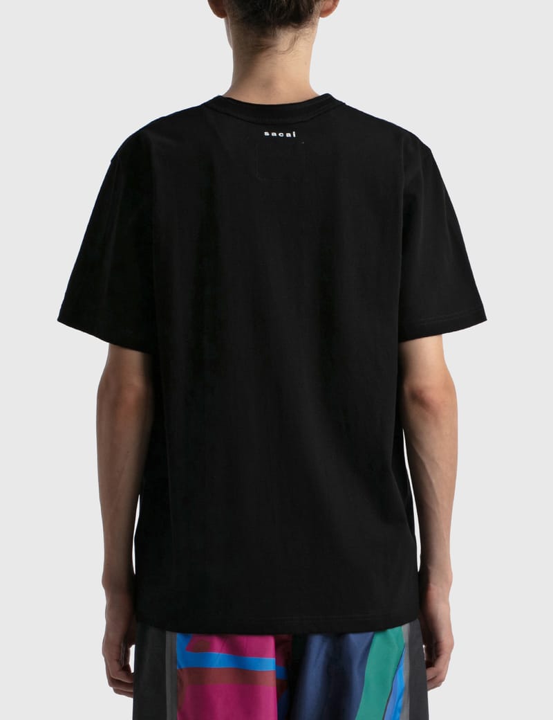 Sacai - KAWS Flock Print T-shirt | HBX - Globally Curated Fashion