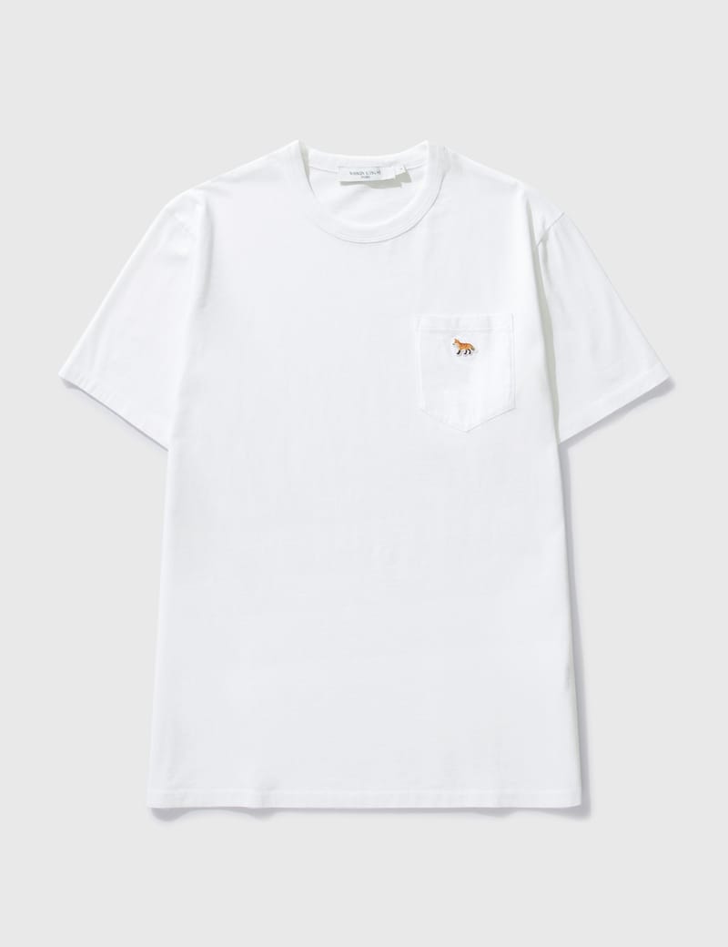 Maison Kitsuné - Profile Fox Patch Pocket T-shirt | HBX - Globally