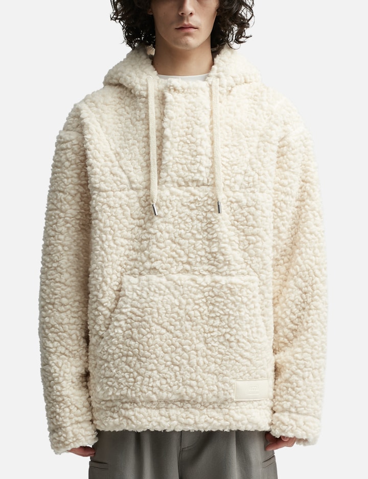 Ami - Faux Shearling Hoodie | HBX - Globally Curated Fashion and ...