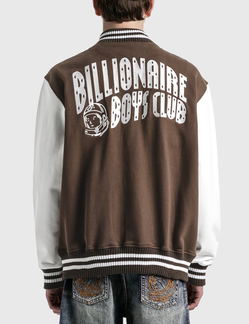 Billionaire Boys Club - SWEAT VARSITY JACKET | HBX - Globally