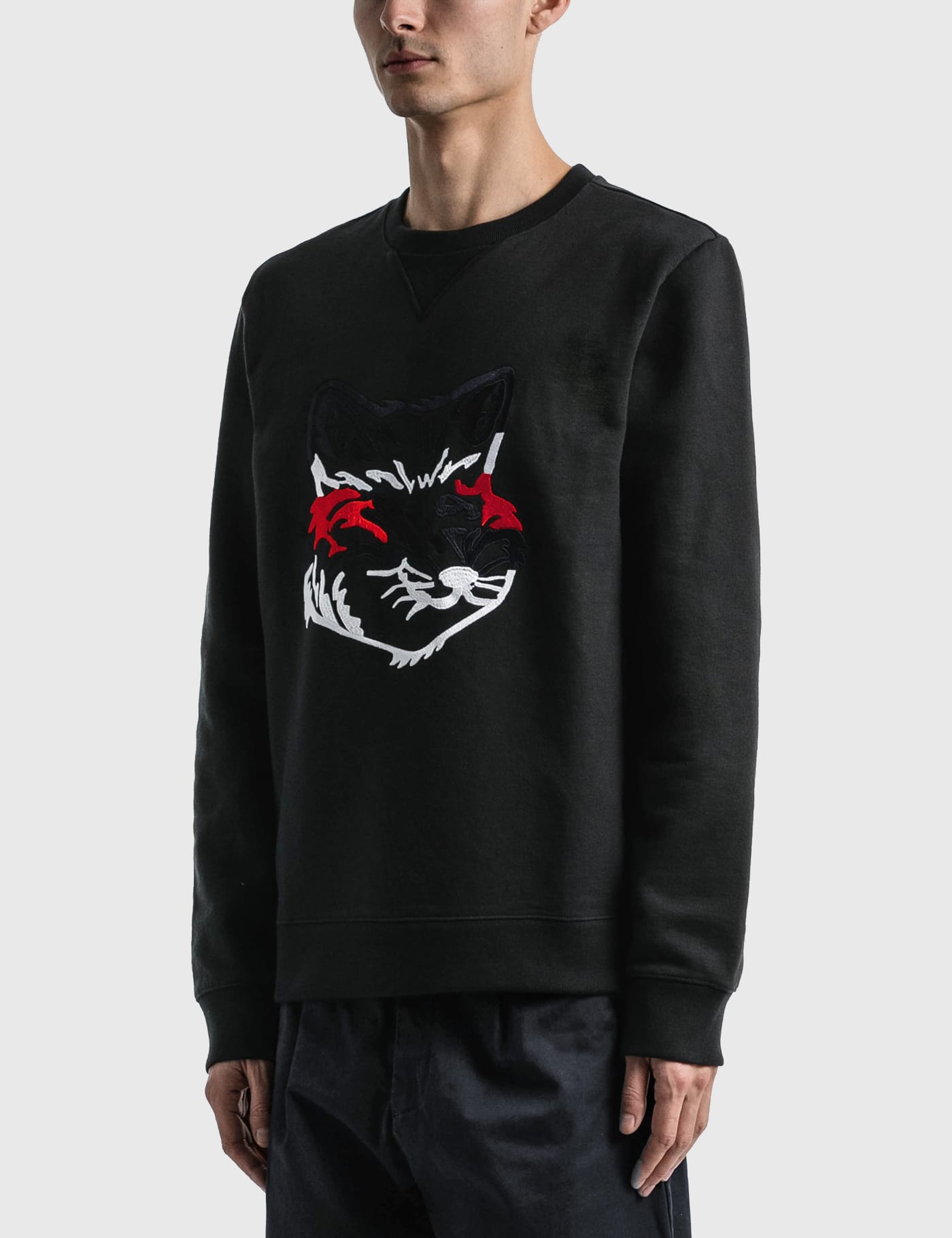 Maison Kitsune - Big Fox Embroidery Regular Sweatshirt | HBX - Globally  Curated Fashion and Lifestyle by Hypebeast
