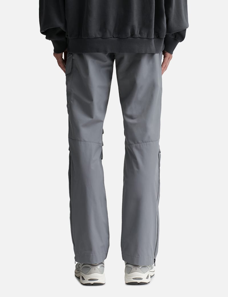 【mnem】Mepho Pintuck Nylon Rivet Pants Menswear | Rivet Pintuck Pants, Black