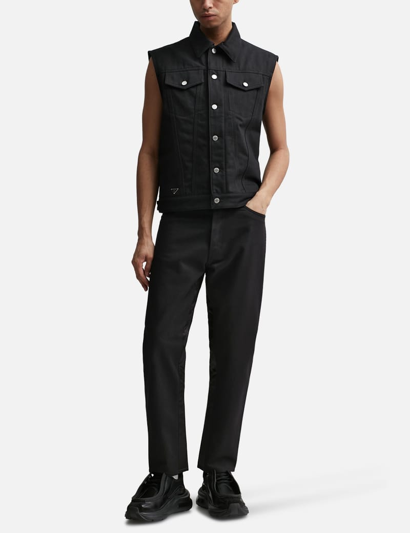 Prada - Bull Denim Vest | HBX - Globally Curated Fashion and 