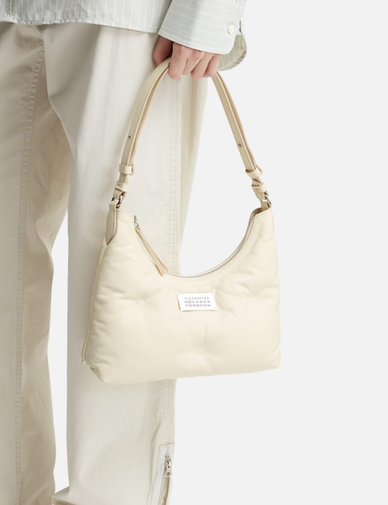 ホワイト プラダ クレオ プリントブラッシュドレザー ショルダーバッグ | PRADA