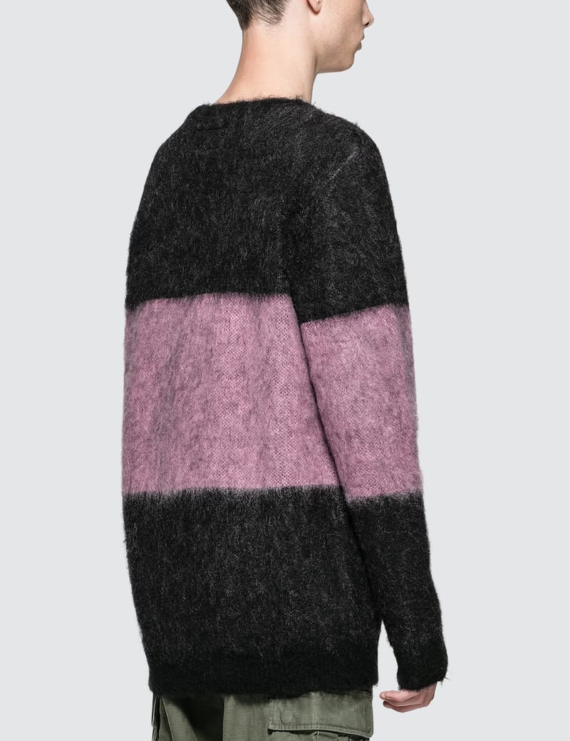 Wacko Maria - Striped Mohair Sweater | HBX - Globally Curated