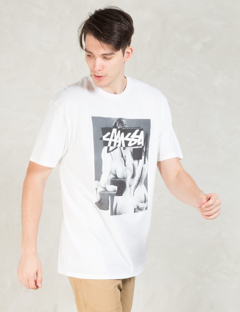 Stüssy - White Nude T-Shirt | HBX - Globally Curated Fashion