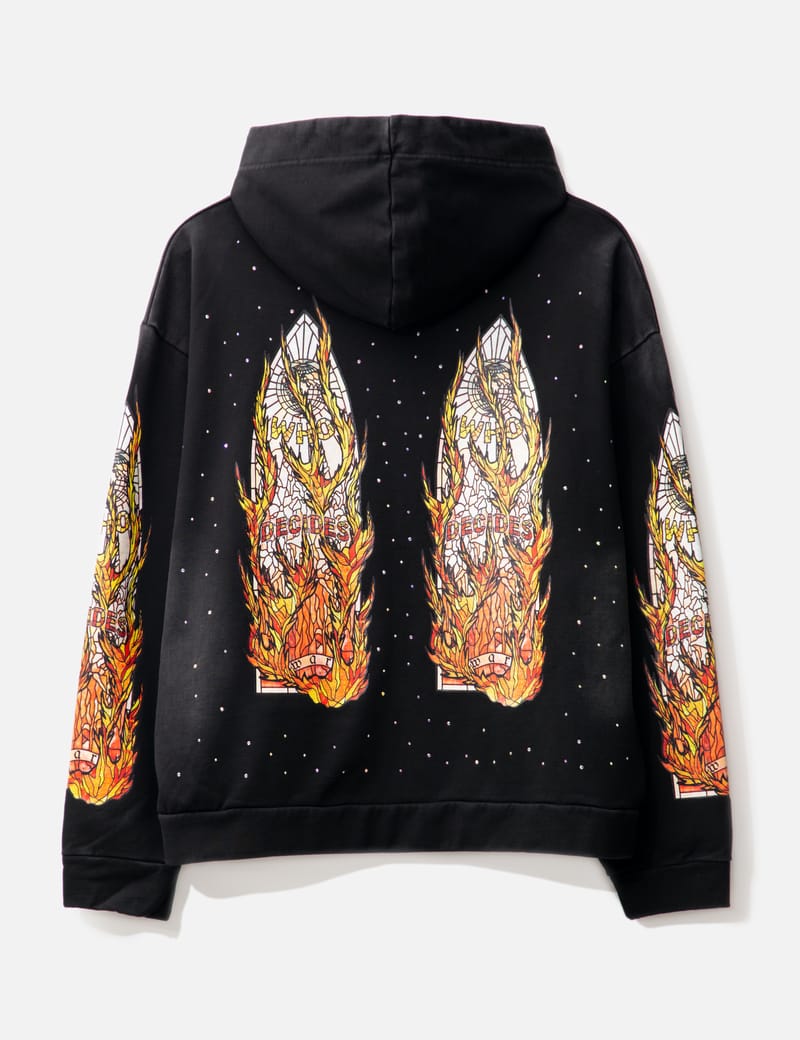 Who Decides War - Flame Glass Hooded Sweatshirt | HBX