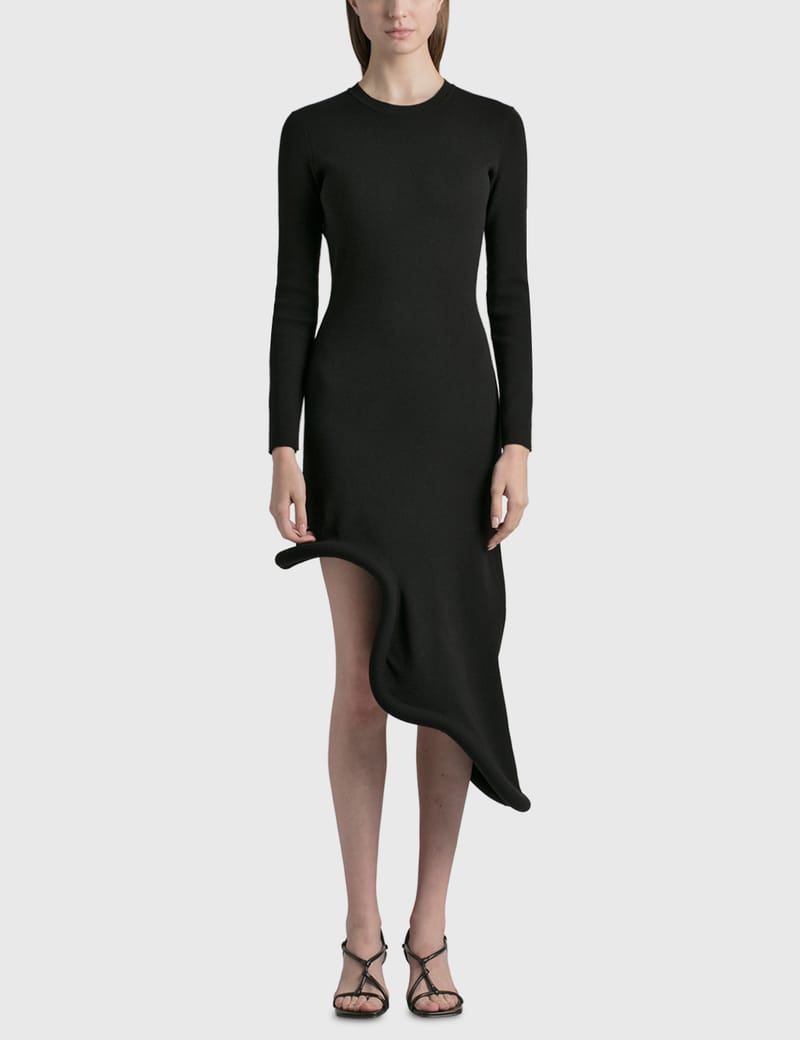 ワンピース JW ANDERSON Woman Dress Black DR0453PG1642 999 JW Anderson | Anchor Embroidery Twisted Strap Dress | Women