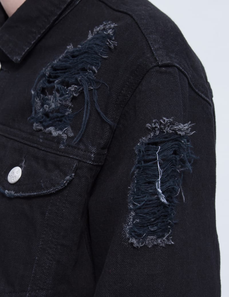 MISBHV デストロイ加工 デニムジャケット スタッズ SONIC YOU M Misbhv - Sonic You Studded Denim Jacket | HBX