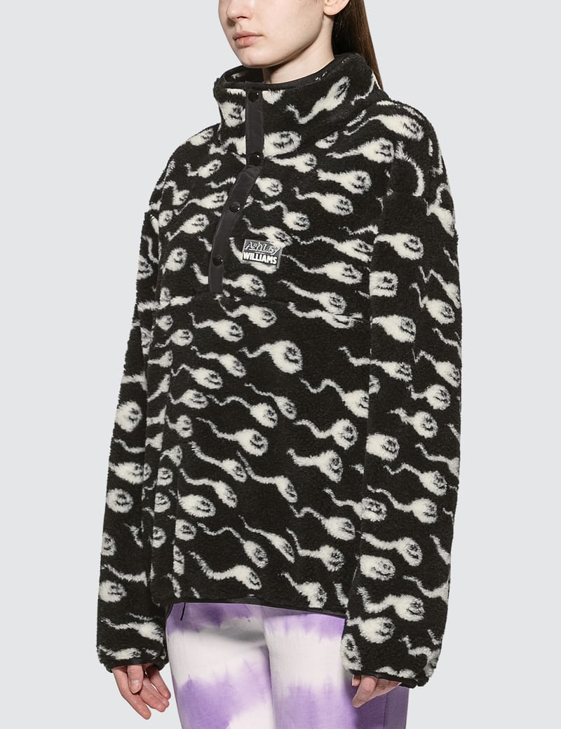 Ashley Williams - Juju Sperm Print Fleece Pullover Jacket | HBX