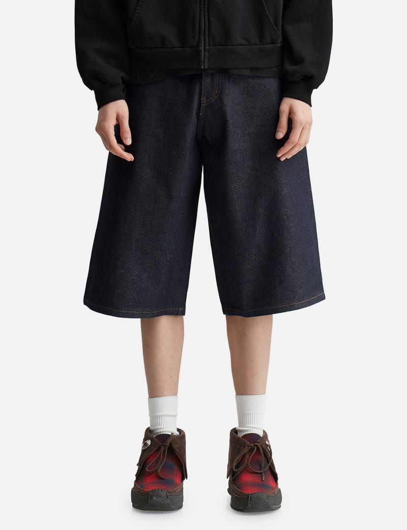 Basketcase Breacher Indigo Denim Shorts - Indigo cotton 5-pocket