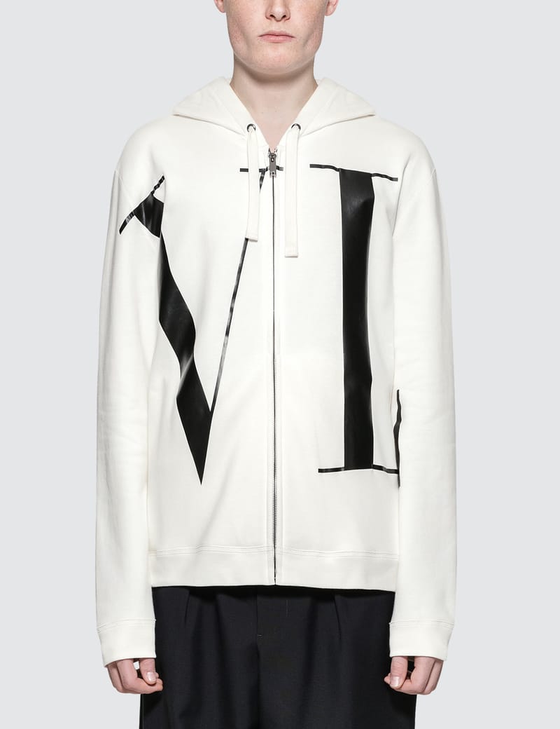 Valentino zip outlet hoodie