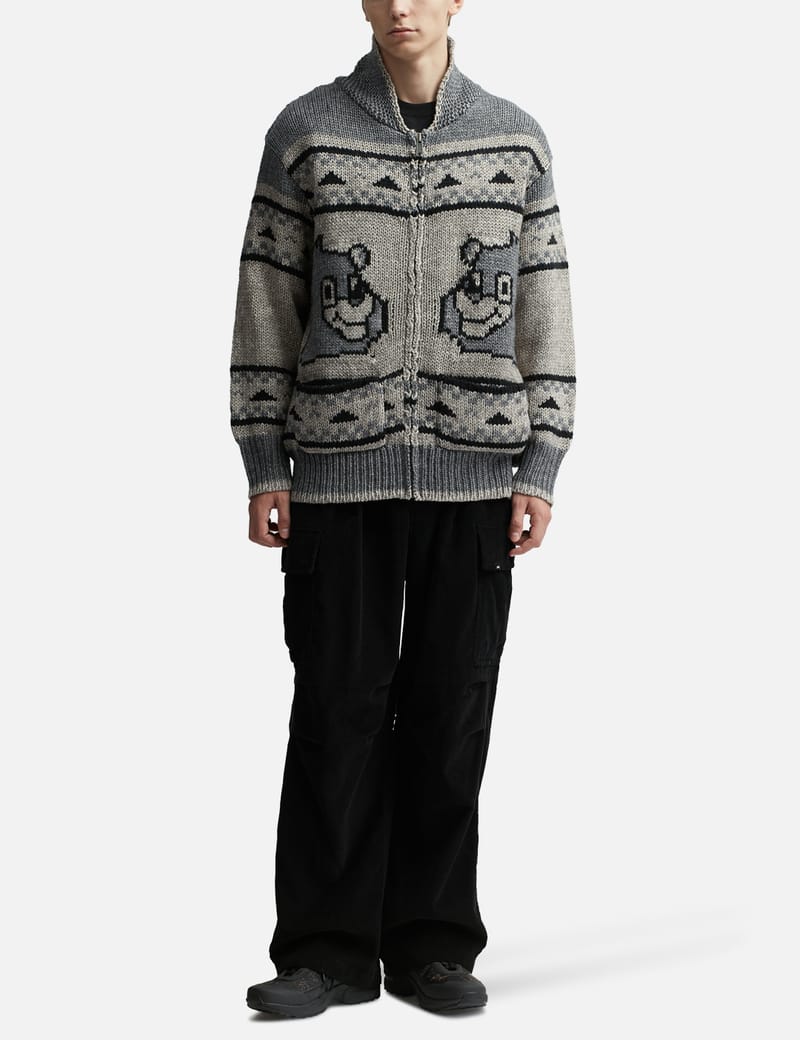 LMC - Bear Zip-up Cowichan Knit Sweater | HBX - Globally