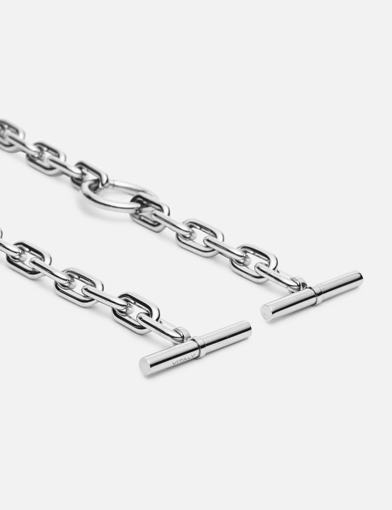 Vitaly Deadbolt - Recycled stainless steel chain necklace with