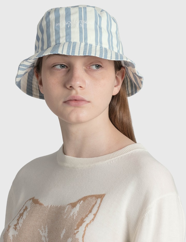 Maison Kitsuné - Striped Bucket Hat | HBX - Globally Curated Fashion ...
